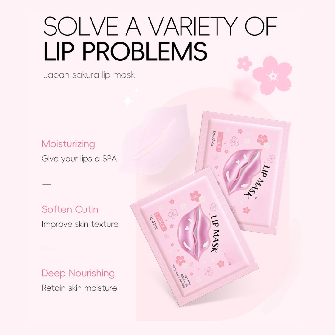 Mavella™ (10PCS) Lip Mask  Nourishing Moisturizing Elastic Cherry